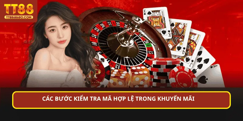 Các bước kiểm tra mã hợp lệ trong khuyến mãi